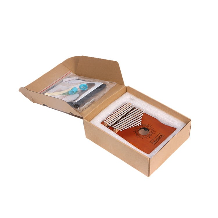 kalimba klawiszowa drewniana brązowa - zdjęcie 6