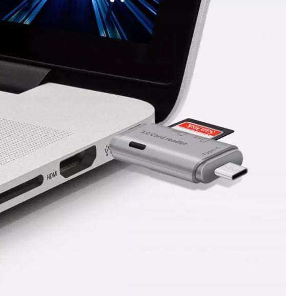 Czytnik Kart SD MicroSD TF USB 3.0 USB-C OTG 5Gb/s BYL-2013TU - zdjęcie 4