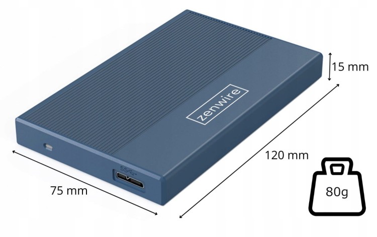 Obudowy, adaptery i kieszenie na dyski SSD i HDD - Zenwire - Ciesz się zakupami