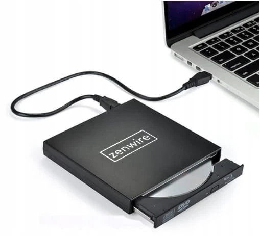 NAPĘD ZEWNĘTRZNY CD-R/DVD-RW/ROM NAGRYWARKA USB 3 zenwire - zdjęcie 1
